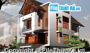 biệt thự phố,Bản vẽ autocad,Biệt thự,mẫu biệt thự